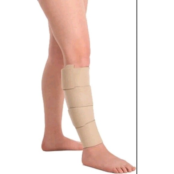 Juzo Reversible Short Stretch Compression Wrap, Long Resting Sz Small BLK- Beige - Picture 6 of 8